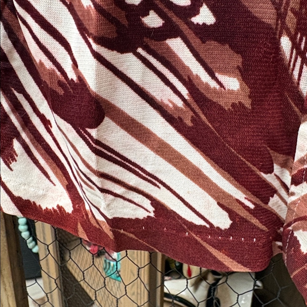 Vintage 1970's Lady Arrow Abstract Print Long Sleeve Button Up Shirt - Picture 8 of 15
